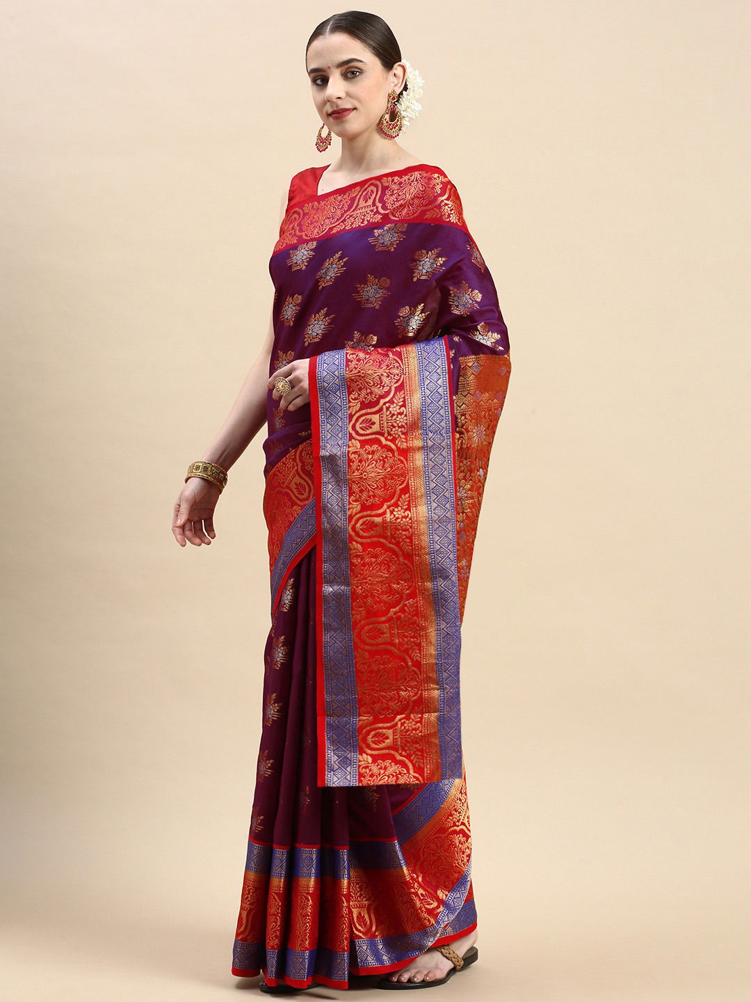 Kumkum 2 By Policona Silk Kanchipuram Saree Catalogue